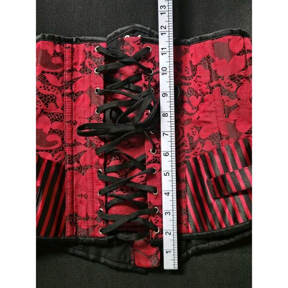 Women Corset Top Victorian Bustier Lace up Tummy Control Gothic Underbust US M - Picture 5 of 12